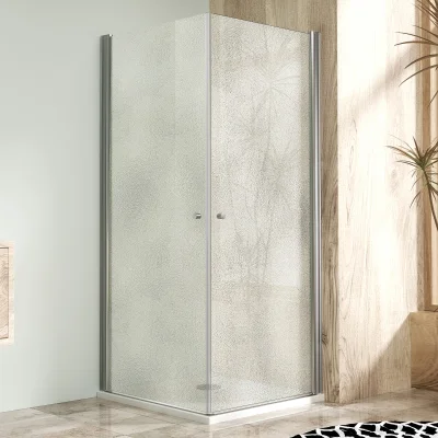 ALFA DUE Chróm 90x85 Grape Sprchová zástena obojstranne otváracia